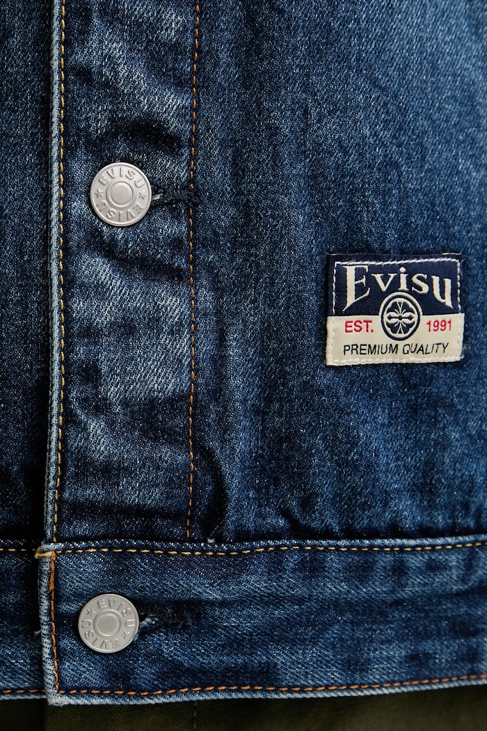 Rifľová bunda Evisu Sheridan Daicock Printed 2EAHTM4SJ1015