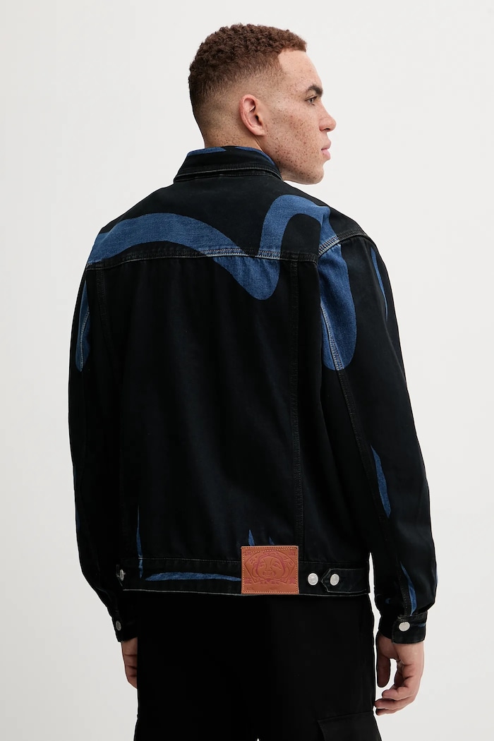 Oblečenie Rifľová bunda Evisu Daicock Print 2EAHTM4DJ1005 čierna