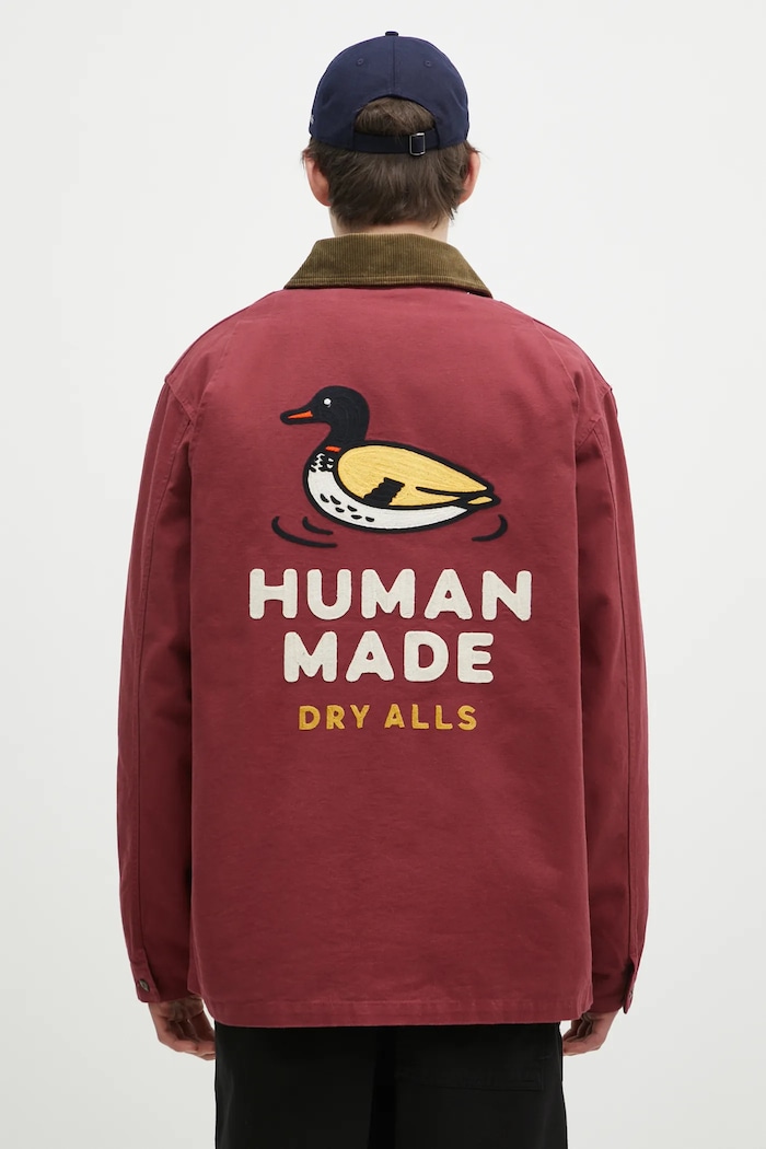 Одежда Джинсовая куртка Human Made Hunting Jacket HM28JK030 красный