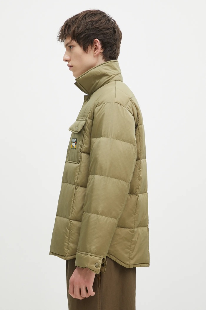 Pernata jakna Human Made Down Shirt Jacket HM28JK035 zelena AW24