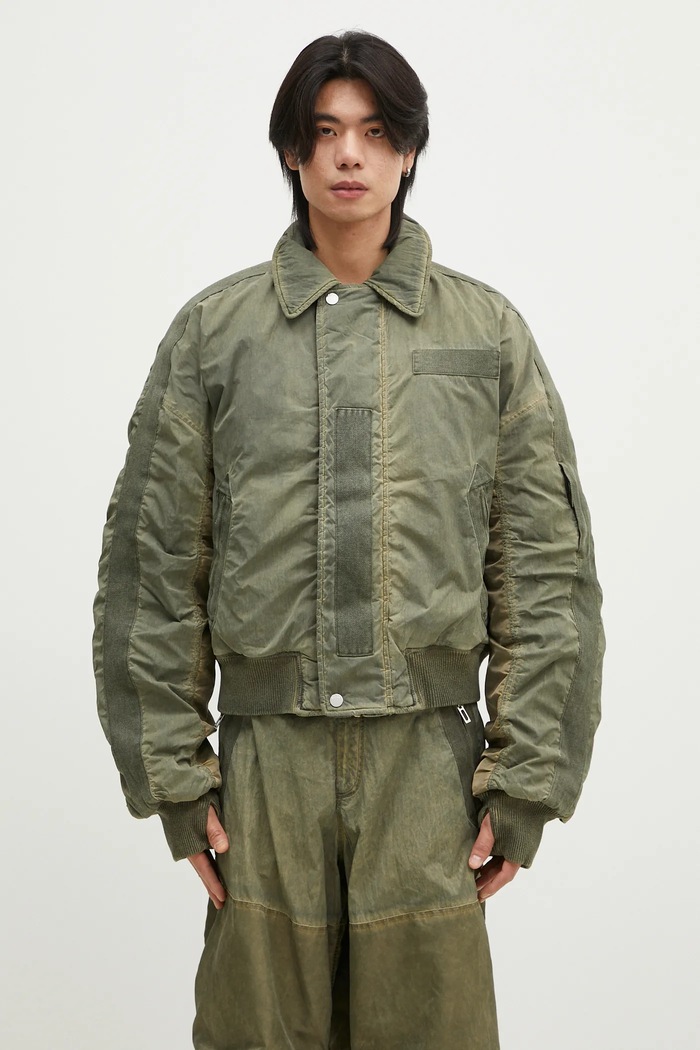 Куртка-бомбер 032C 'Clay' Utility Bomber без капюшона зелёный F24.URW.1903.450