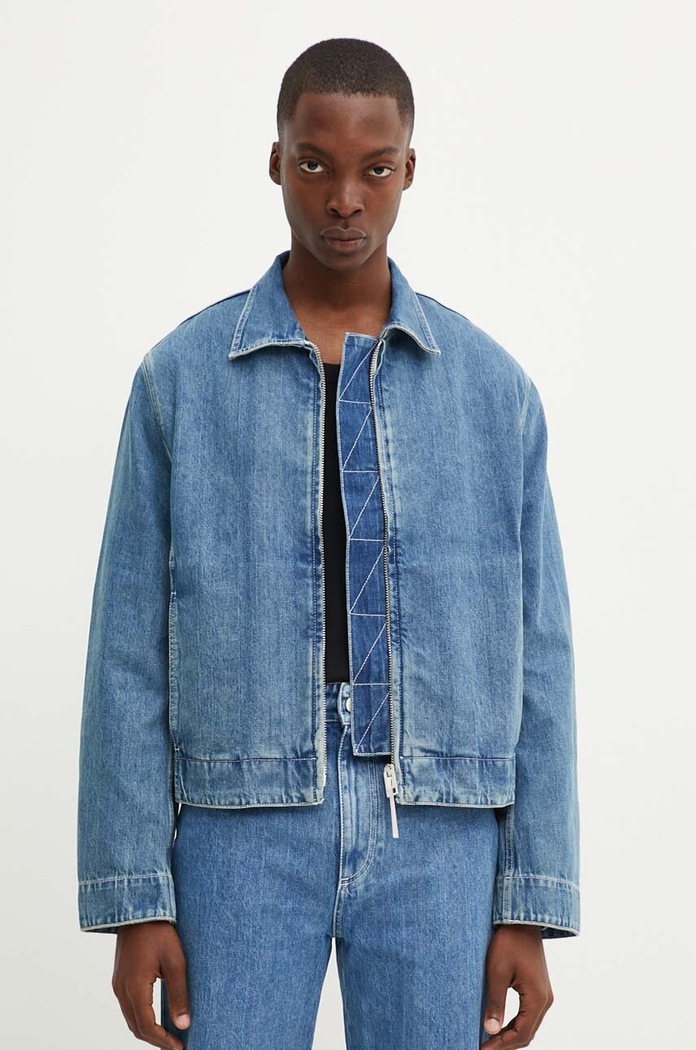 Jeans jakna Sunnei RTWXOUW004 modra SS25