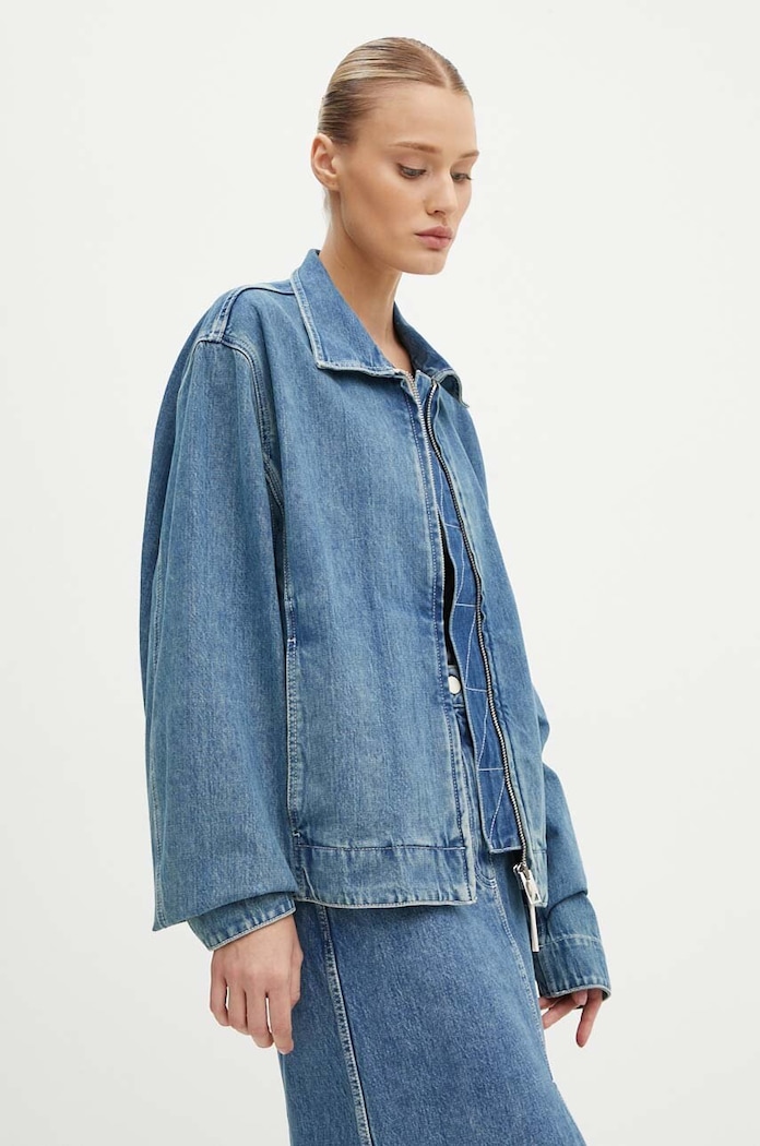 Oblačila Jeans jakna Sunnei RTWXOUW004 modra