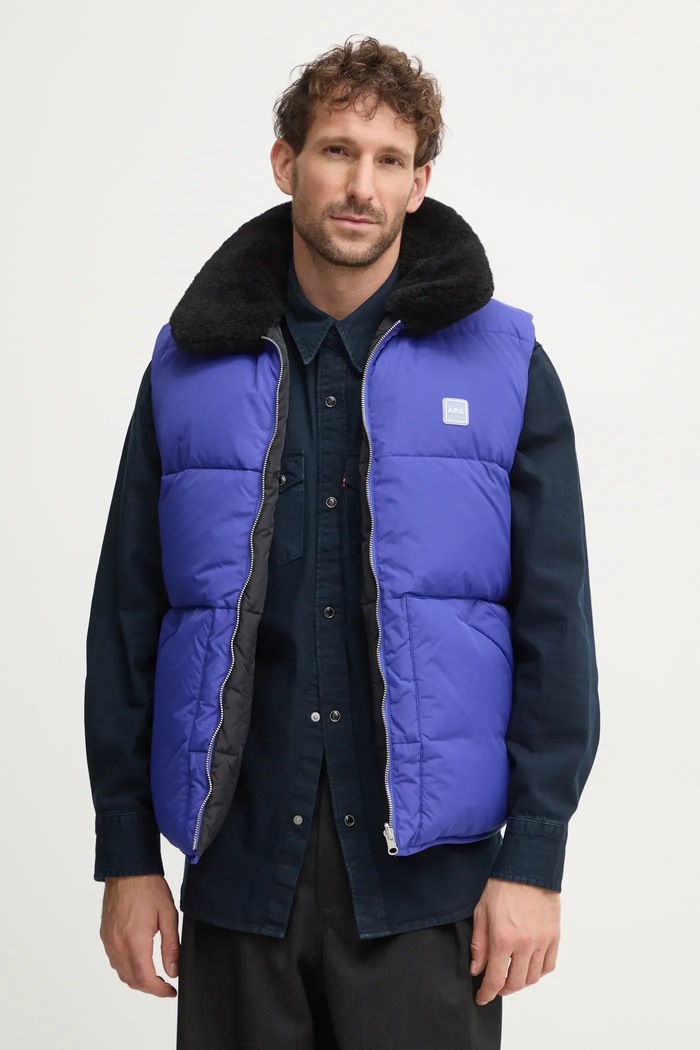 Obojstranná vesta A.P.C. doudoune teddy PAAFW.M30201