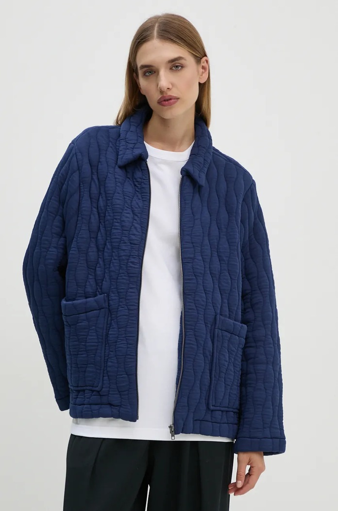 Îmbrăcăminte A.P.C. geaca veste fish PSAKB.M02982 bleumarin