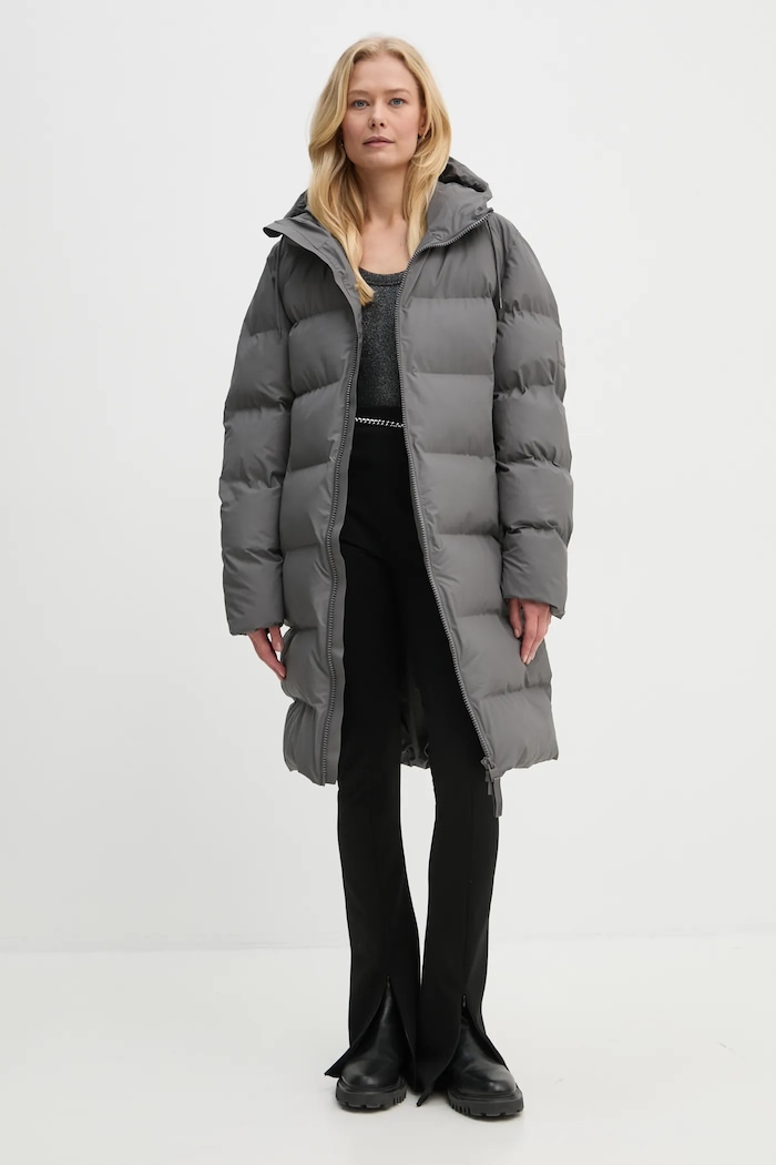 Oblečení Bunda Rains Alta Longer Puffer Jacket W3T4 15130.13 šedá