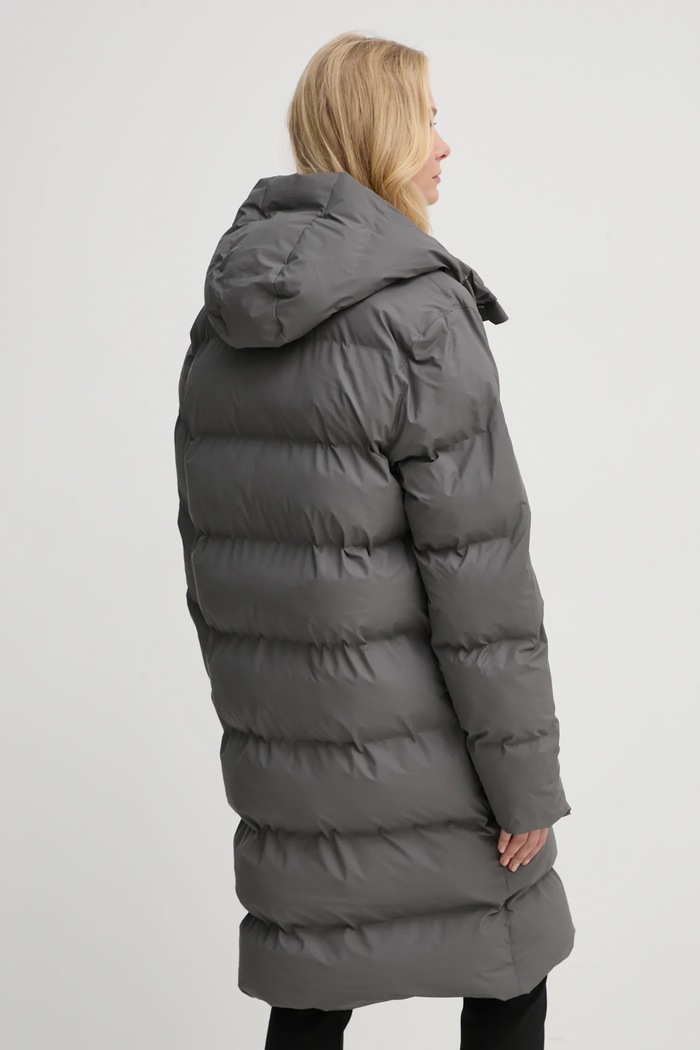Bunda Rains Alta Longer Puffer Jacket W3T4 šedá 15130.13