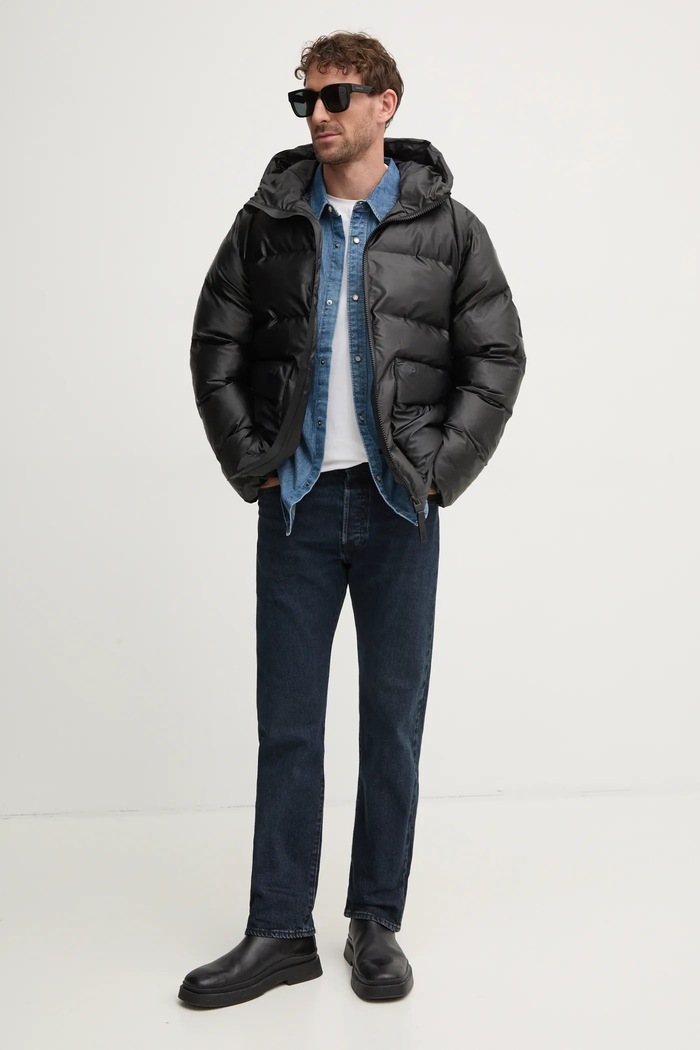 Rains Geacă Alta Puffer Cargo Jacket W3T3 15350.84 negru AW24