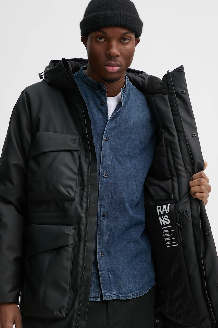Rains geaca Askim Long Insulated Cargo Jacket W3T4 15930.01