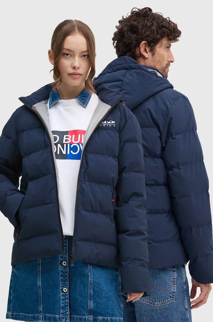 Jakna Red Bull Racing x Pepe Jeans s kapuljačom mornarsko plava RU400003