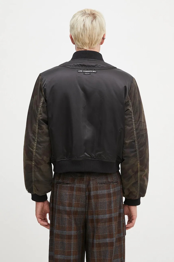 Дрехи Яке бомбър Andersson Bell Mesh Sleeve Bomber Jacket awa626u черен