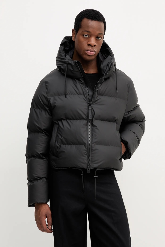 Rains Nepromokavá bunda Rains Alta Short Puffer Jacket W3T3 15150.01 černá AW25