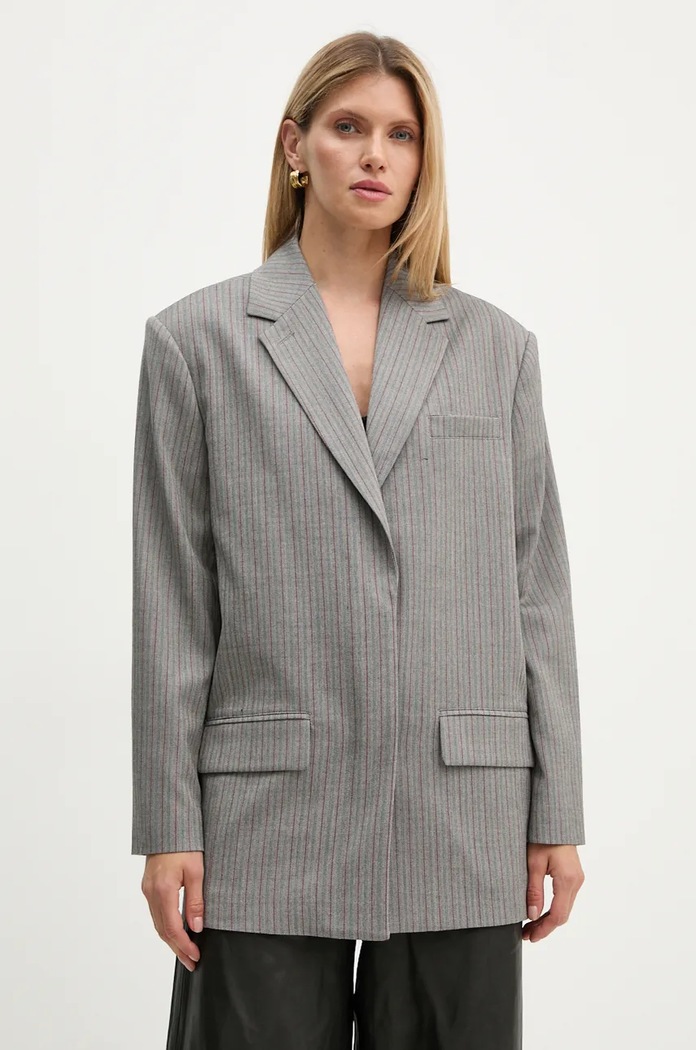Sako Remain Herringbone Blazer látka sivá 5018723038