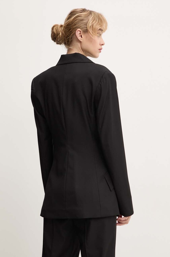 Oblečenie Sako s prímesou vlny Remain Fitted Blazer 501915100 čierna