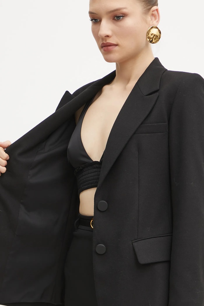 Armani Exchange marynarka z domieszką wełny 6DYG18.YN1XZ