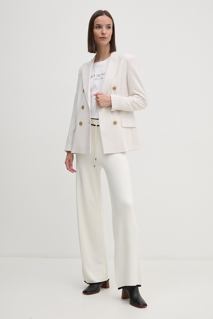 Σακάκι Sisley 2KVXLW01C μπεζ AW24