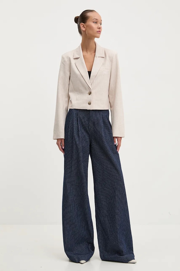Abercrombie & Fitch marynarka KI144.4142.415 beżowy AW24
