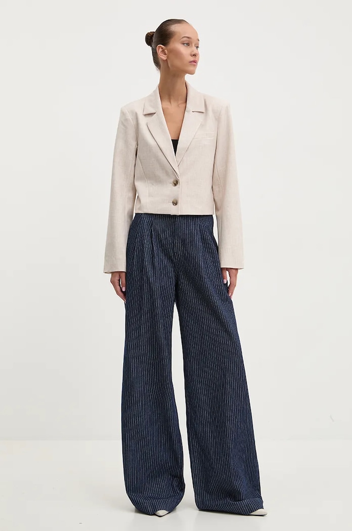 Abercrombie & Fitch marynarka KI144.4142.415 beżowy AW24