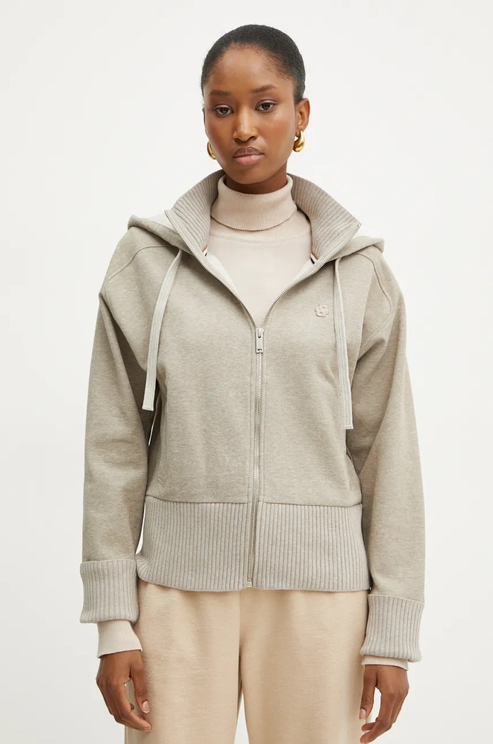 BOSS bluza z kapturem beżowy 50524493