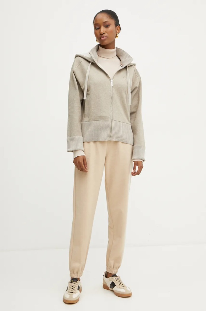 BOSS bluza 50524493 beżowy AW24