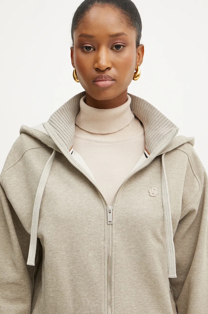 BOSS bluza beżowy 50524493