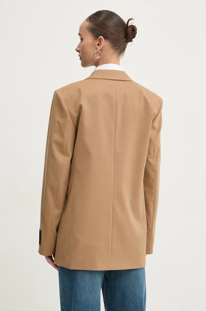 Oblečení Blazer s příměsí vlny HUGO 50525868 hnědá