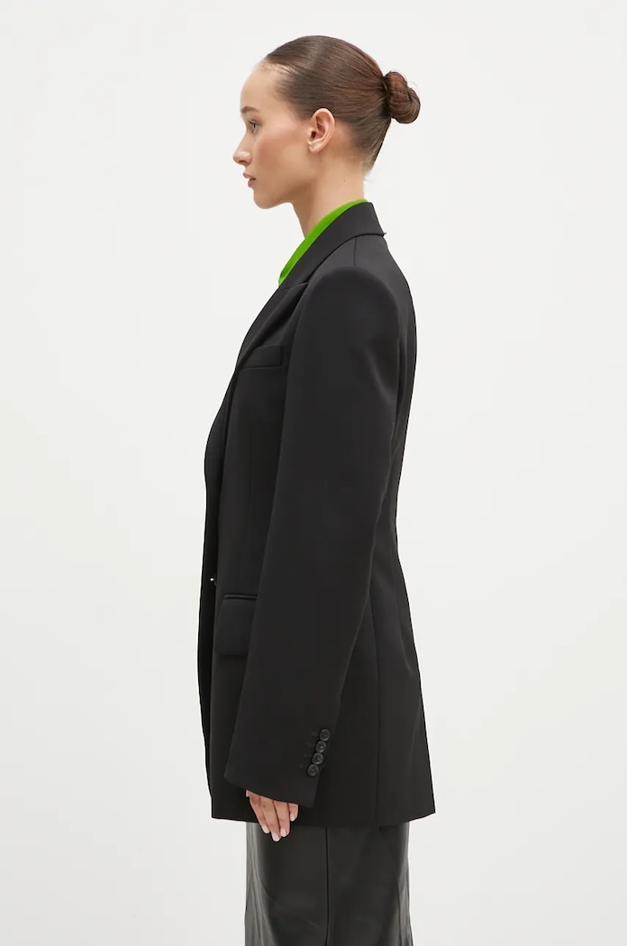 Sportmax Sacou din lână Echi 2422046042600 negru AW24