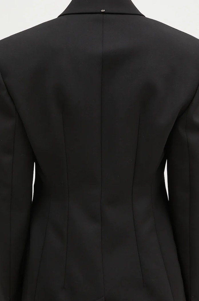 Sacou din lână Echi Sportmax negru 2422046042600
