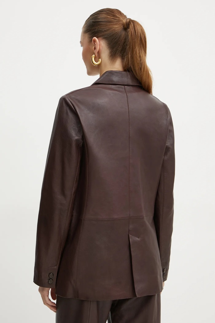 Oblečenie Kožené sako Forte Forte 13214.myjacket burgundské