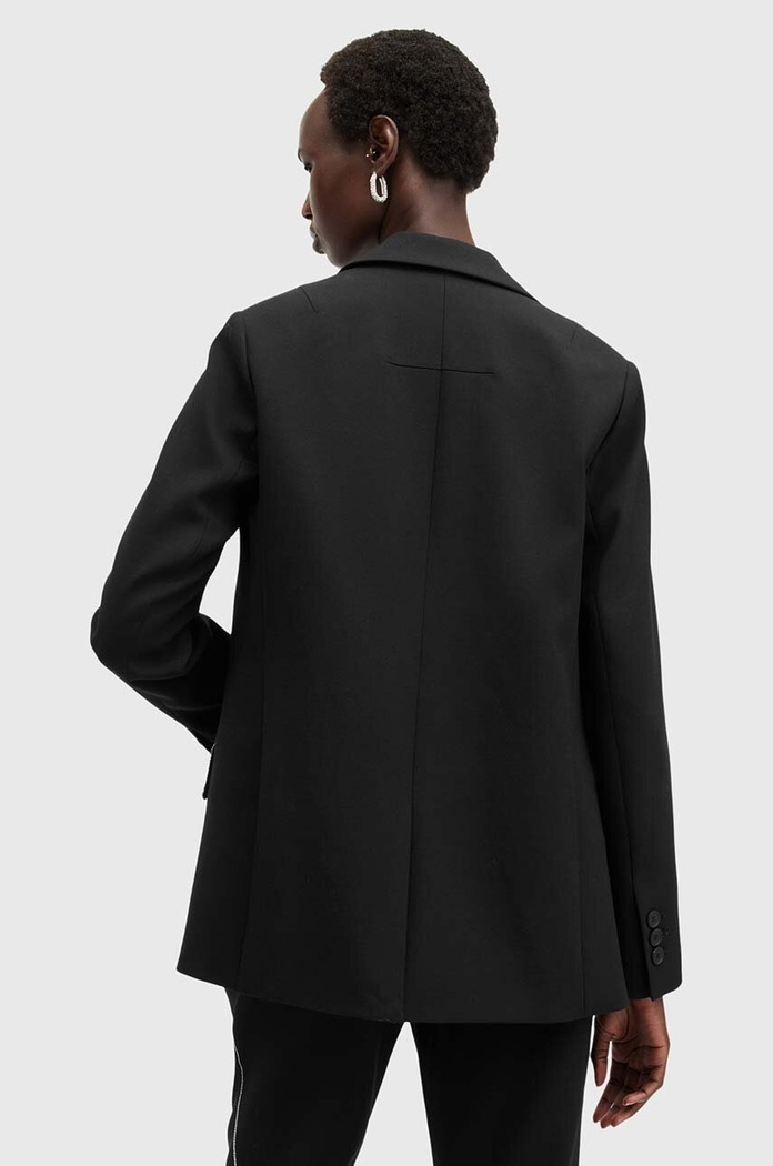 AllSaints marynarka z domieszką wełny ATLAS KRYS BLAZER W005QB czarny