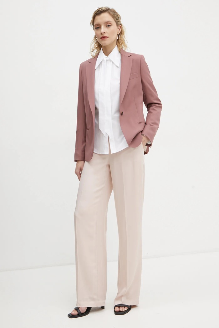 PS Paul Smith marynarka wełniana W2R.248J.P31053 różowy SS25