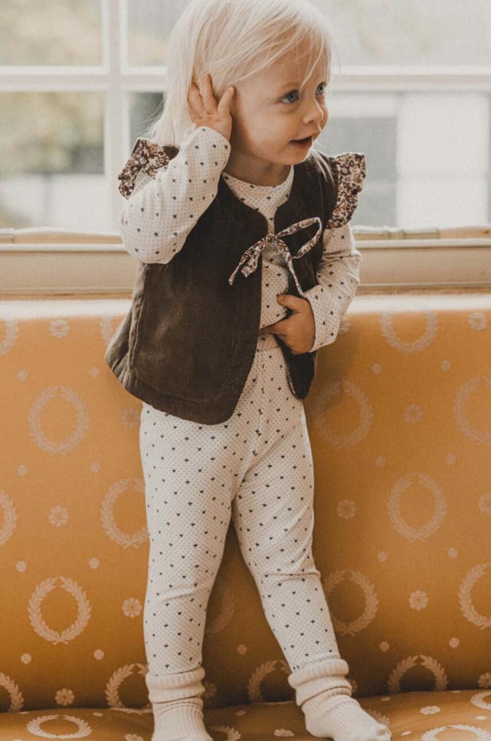 That's mine Filippa vest ύφασμα καφέ 117396