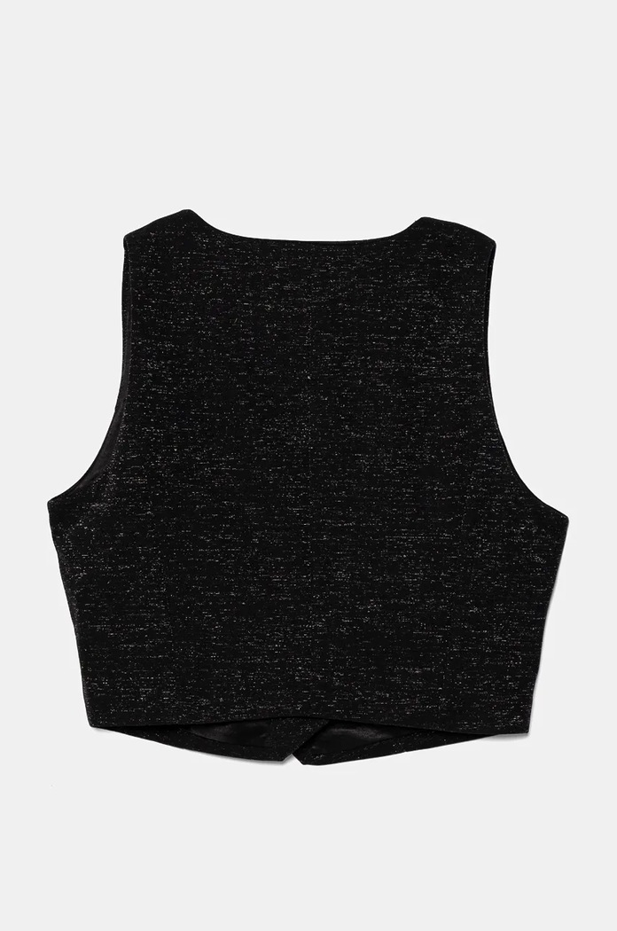 Детски елек United Colors of Benetton 2SQBCJ00V.G.Seasonal черен AW24