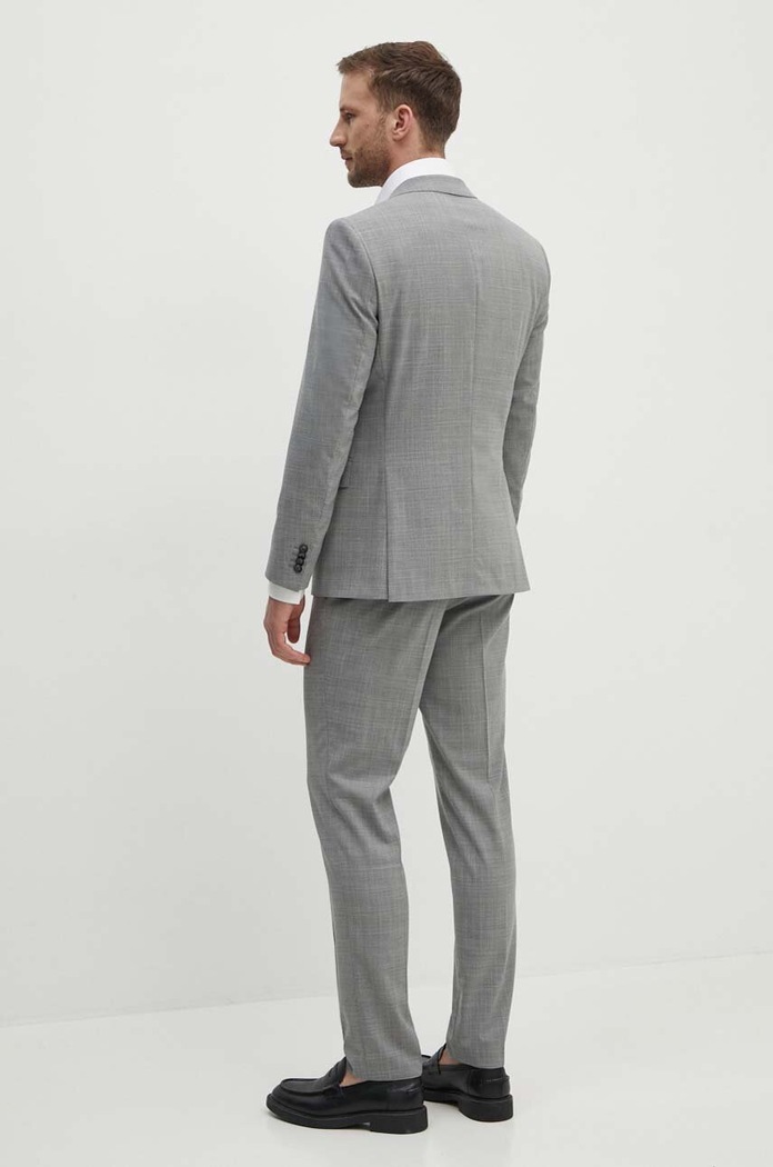 BOSS garnitur z domieszką wełny 50521670 szary AW24