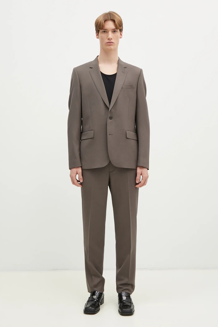 Paul Smith garnitur wełniany wełna brązowy M1R.1457.M00001