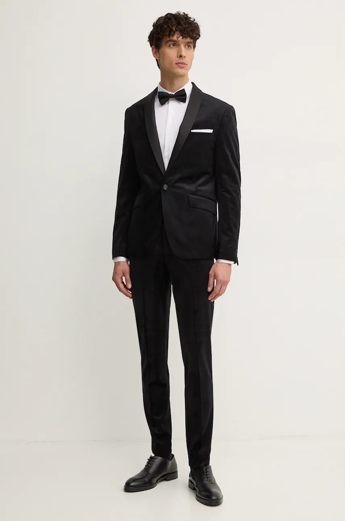 Lindbergh garnitur welurowy tkanina czarny 30.605029.BLACK