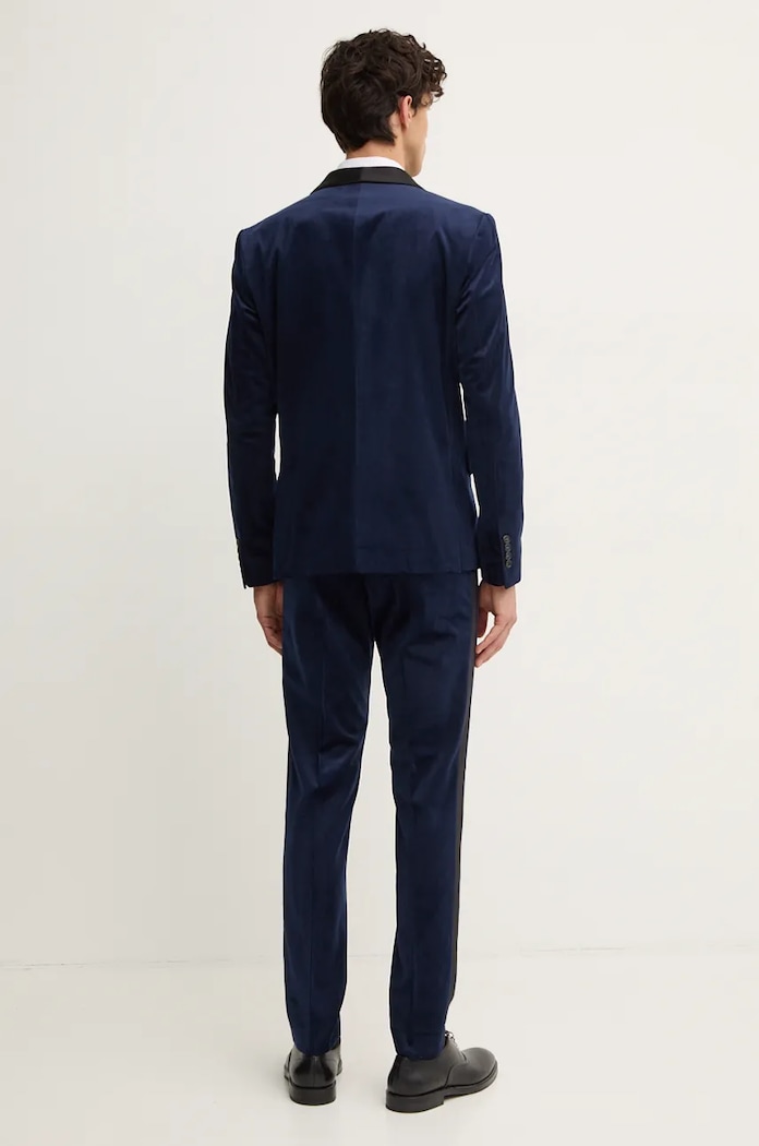 Кадифен костюм Lindbergh 30.605029.DK.BLUE тъмносин AW24