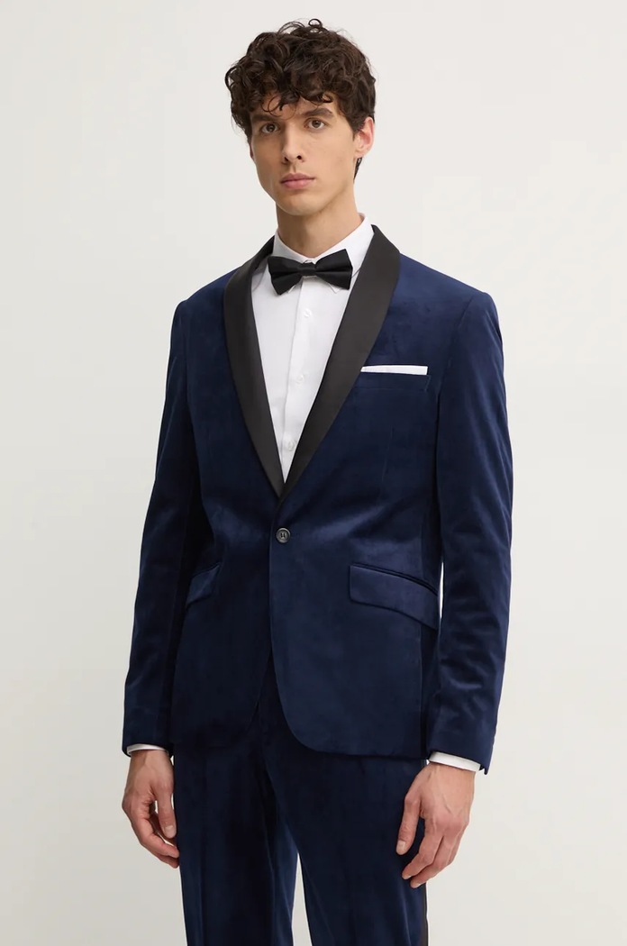 Дрехи Кадифен костюм Lindbergh 30.605029.DK.BLUE тъмносин