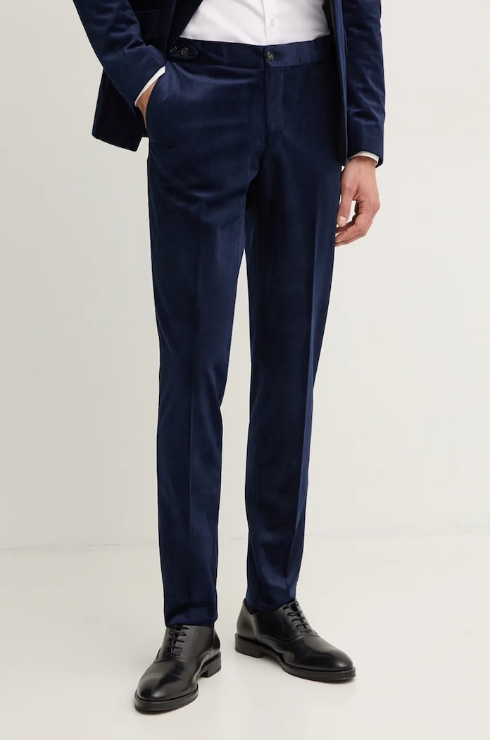 Кадифен костюм Lindbergh тъмносин 30.605029.DK.BLUE