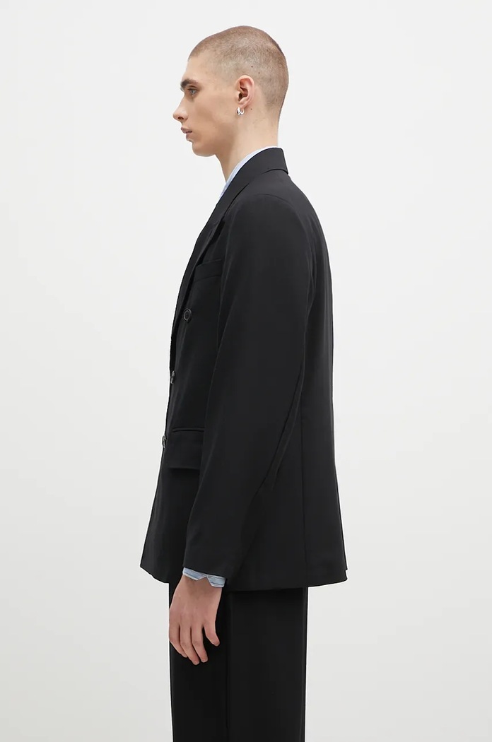 Вълнено сако Our Legacy Unconstructed Db Blazer M4200DBBP черен AW24