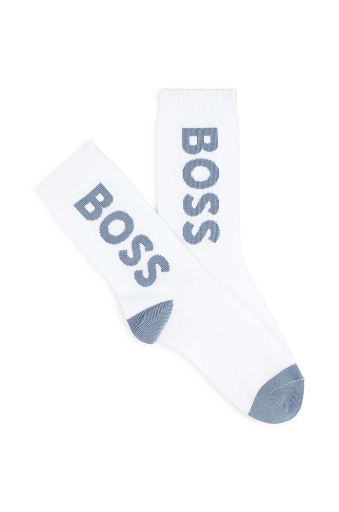 Chłopiec BOSS skarpetki dziecięce 3-pack J51577. granatowy