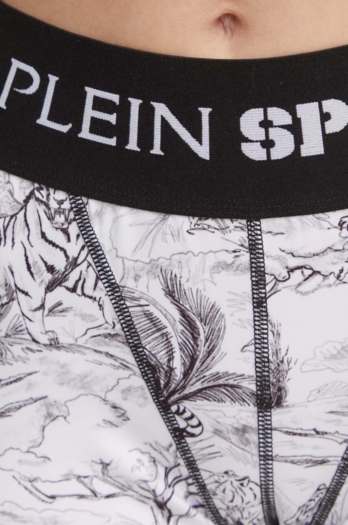 PLEIN SPORT legginsy biały FADC.WJT1954.STE003N