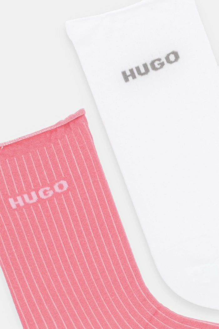 Κάλτσες HUGO 2-pack Bashinah 50502080 ροζ AW25