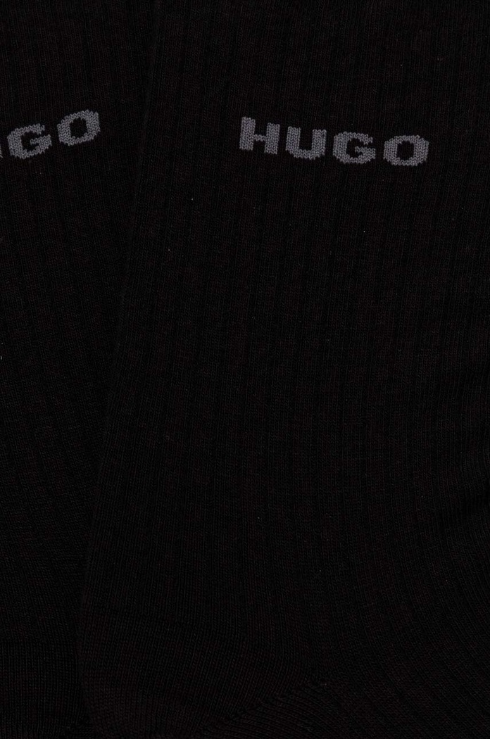 Ponožky HUGO 2P QS FINE RIB CC W 2-pack 50502080 černá AW25