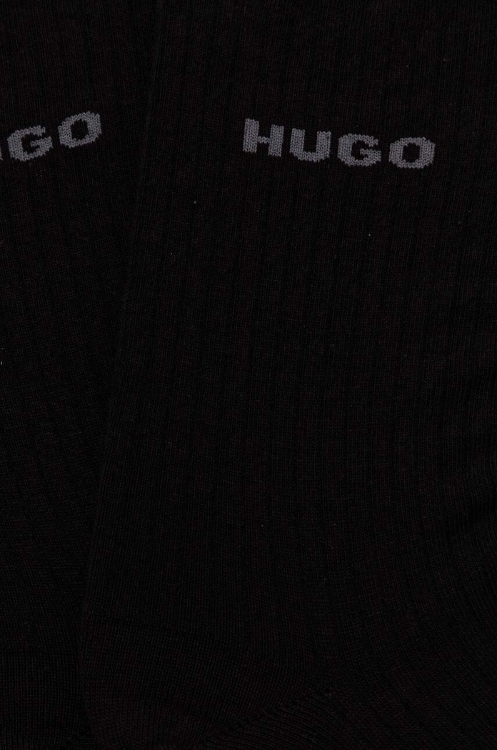 Ponožky HUGO 2P QS FINE RIB CC W 2-pack 50502080 černá AW25