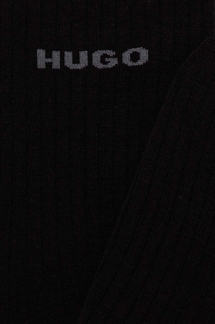 Oblečení Ponožky HUGO 2P QS FINE RIB CC W 2-pack 50502080 černá
