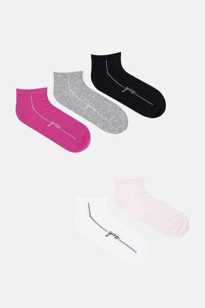 Guess sosete 5-pack sosete scurte roz O4YG07.KBZU0