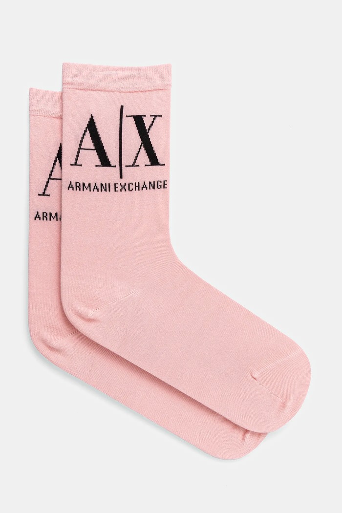 Ponožky Armani Exchange dlouhé ponožky růžová 946020.CC401
