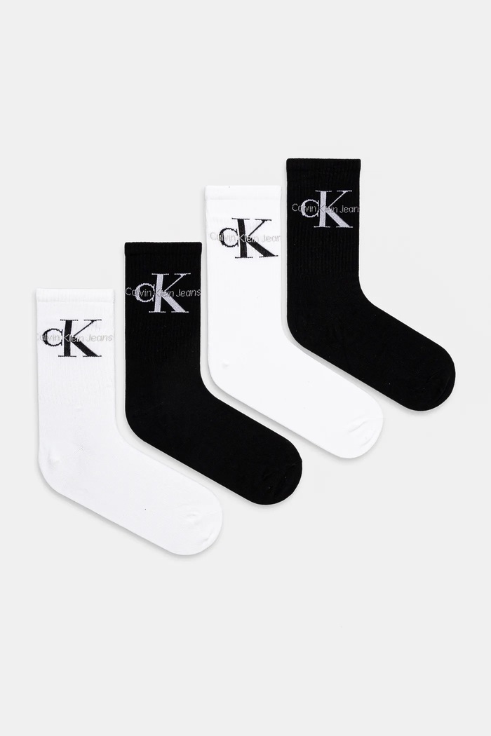 Чорапи Calvin Klein Jeans (4 чифта) чорапи черен 701229462