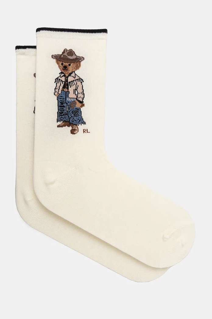 Polo Ralph Lauren skarpetki skarpetki długie beżowy 455955246